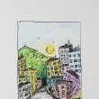 msto ve kterm ij lid / akvarelov pastelka, tu - miniatura
